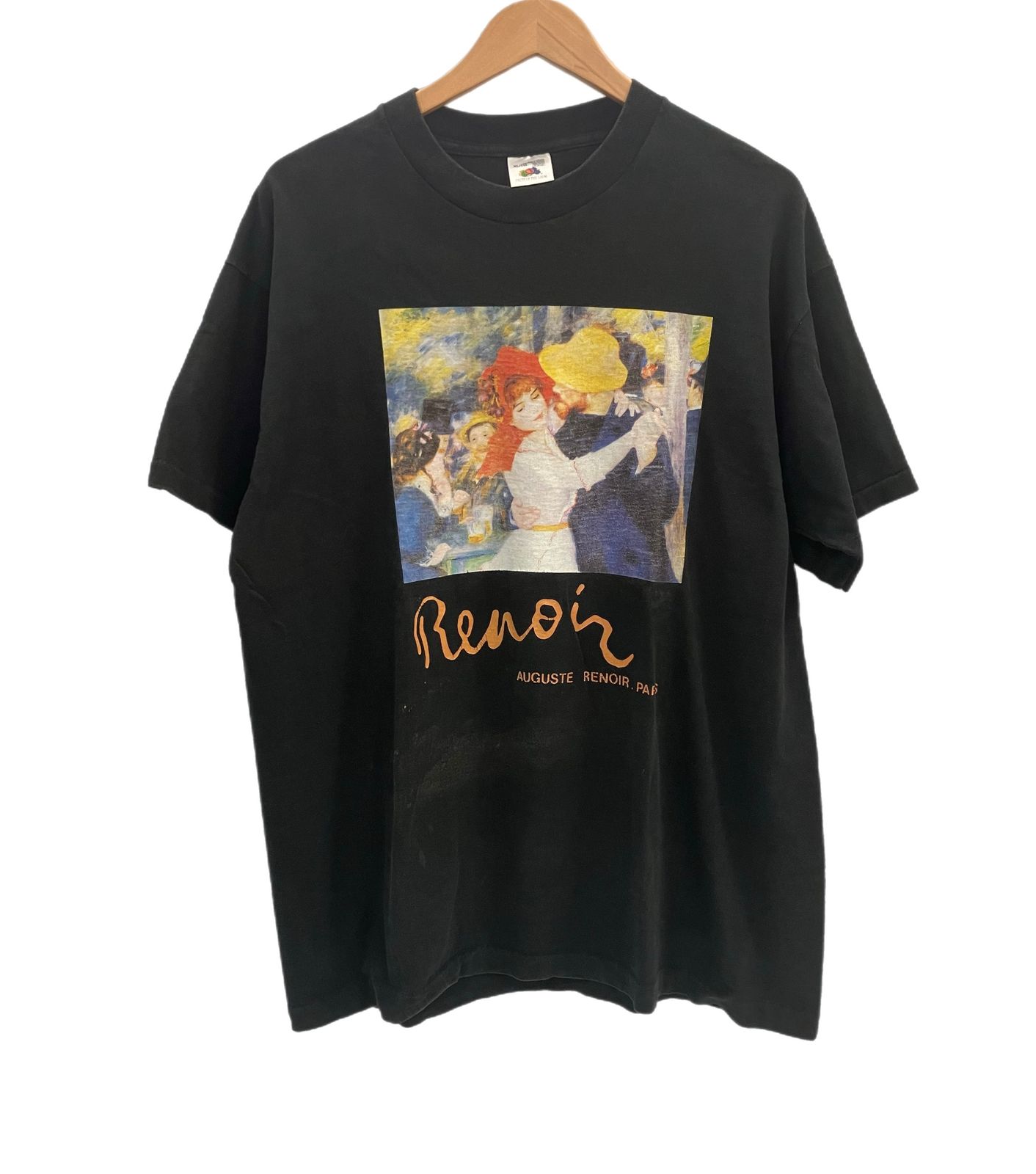ヴィンテージ 90s ルノワール tシャツ ブージヴァルのダンス アート 