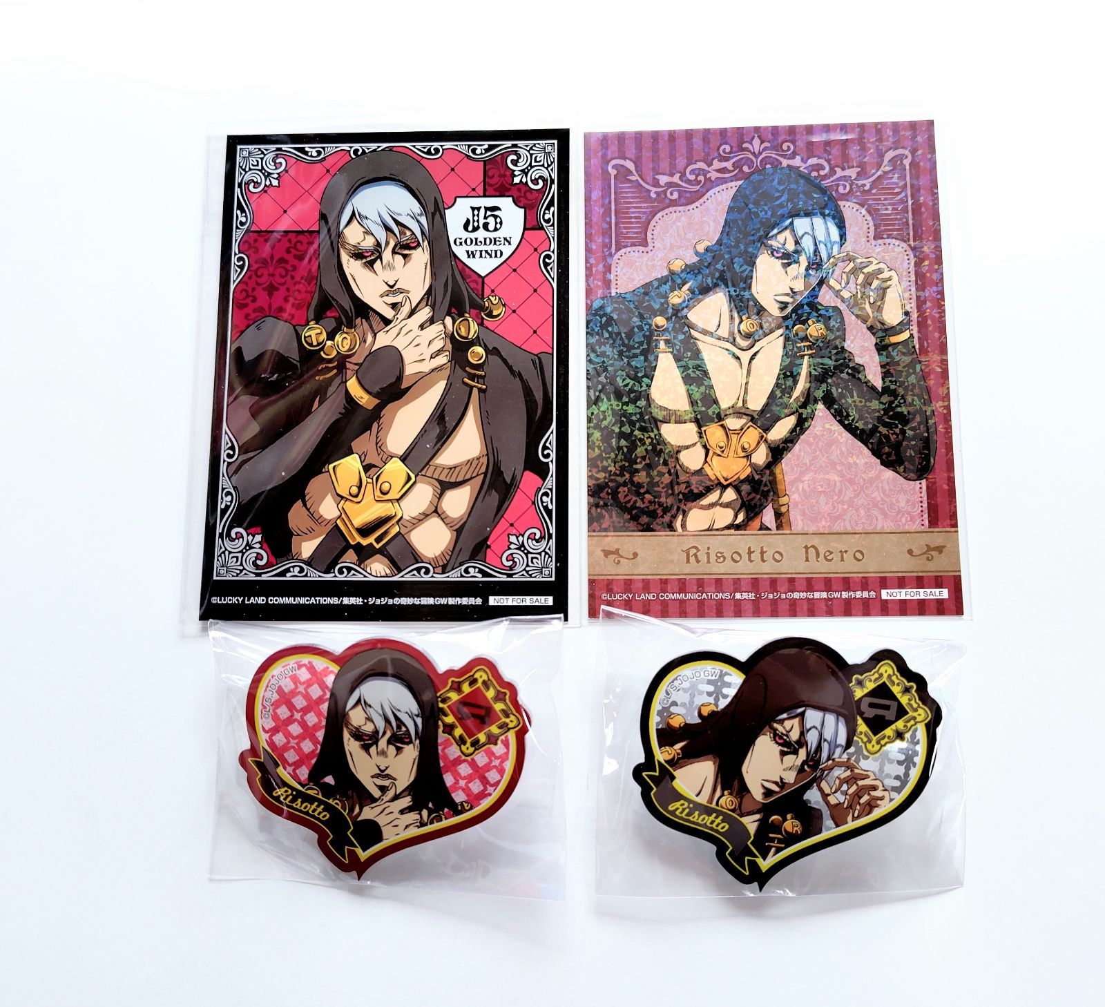 ジョジョの奇妙な冒険 5部 リゾット ハート型ラメアクリルバッジ