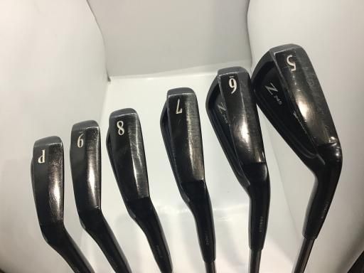 ダンロップ SRIXON Z745 ブラック 6S アイアンセット IR NS PRO 980GH D.S.T Design Tuning ブラック×ゴールド フレックスS メンズ 男性用 右利き 右用 Cランク ゴルフクラブ