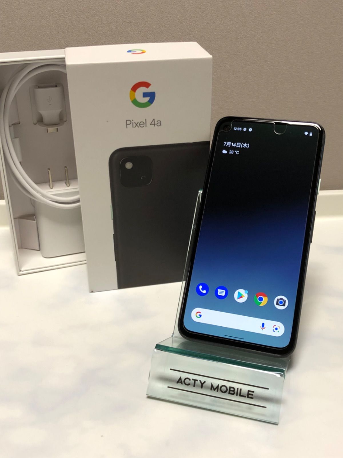 Google Pixel 4a黒 128 GB SIMフリー 付属品あり - スマートフォン本体