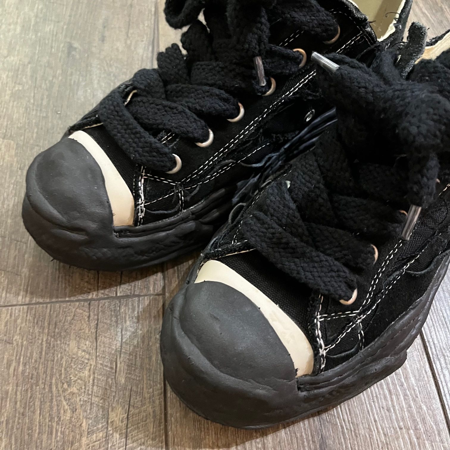 MIHARA YASUHIRO HANK low / Original Sole Broken Canvas Lowcut 