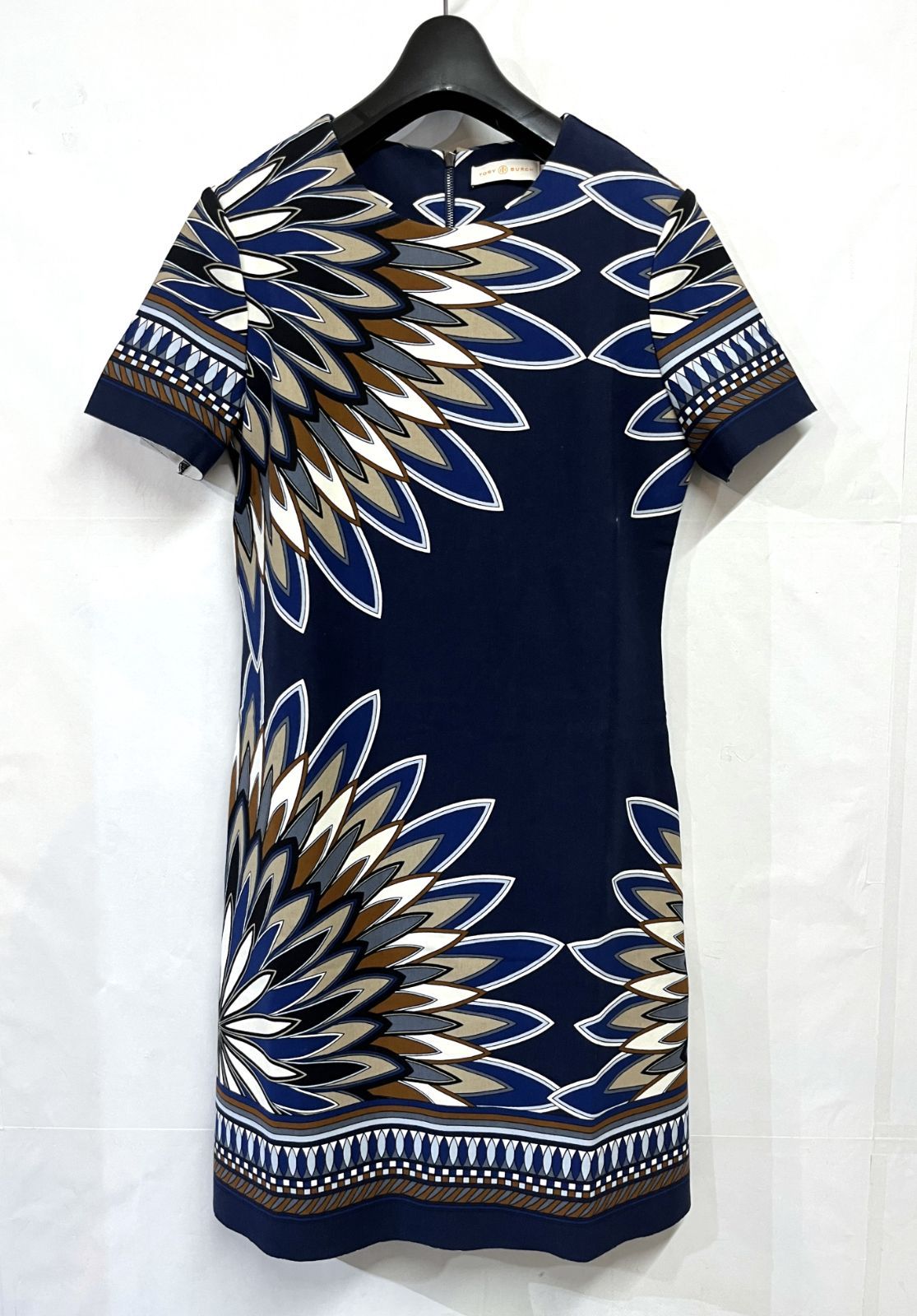 美品✨ブルマリン♡花柄ティアードワンピース フリル フレア Aライン M