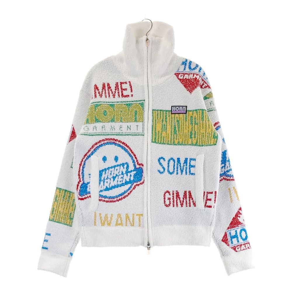 サイズ 38 HORN GMT ホーン ガーメント HCW-4C-AD09 裏地付きニットジップジャケット ホワイト系 240101515840 ゴルフウェア レディース ストスト