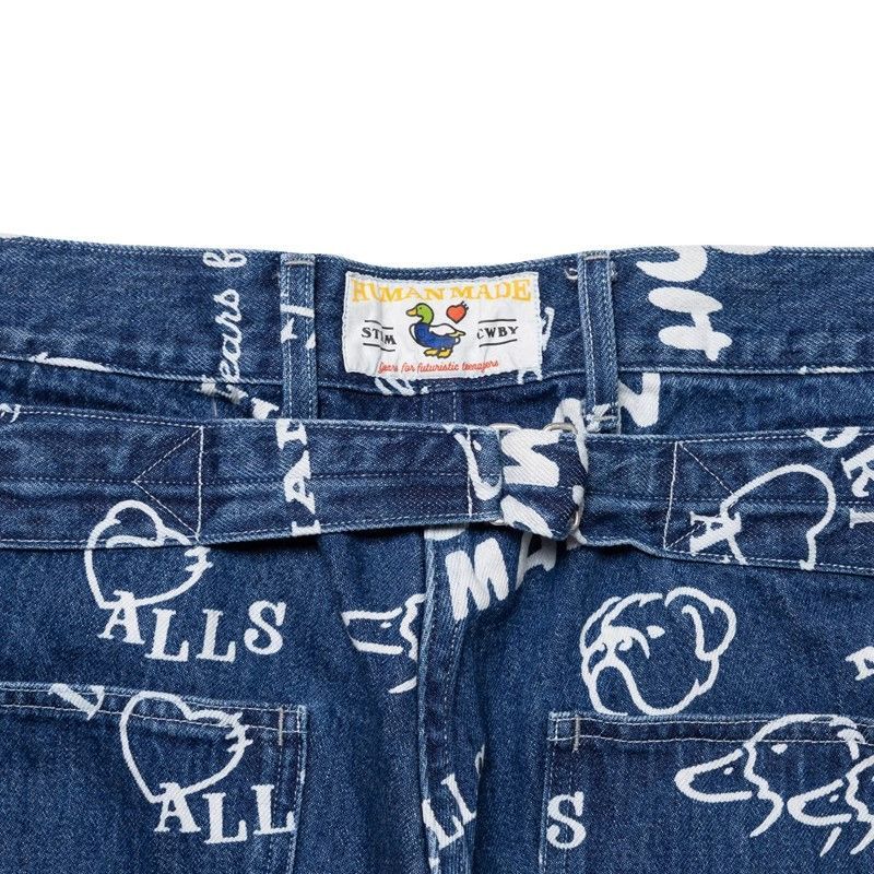 Human Made PRINTED DENIM BAGGY JEANS XL - デニム/ジーンズ