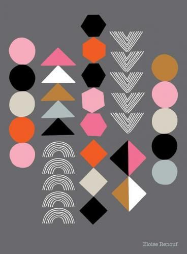  ELOISE RENOUF | STICKER SHAPES | A3 アートプリント/ポスター  【北欧 シンプル おしゃれ】 その他