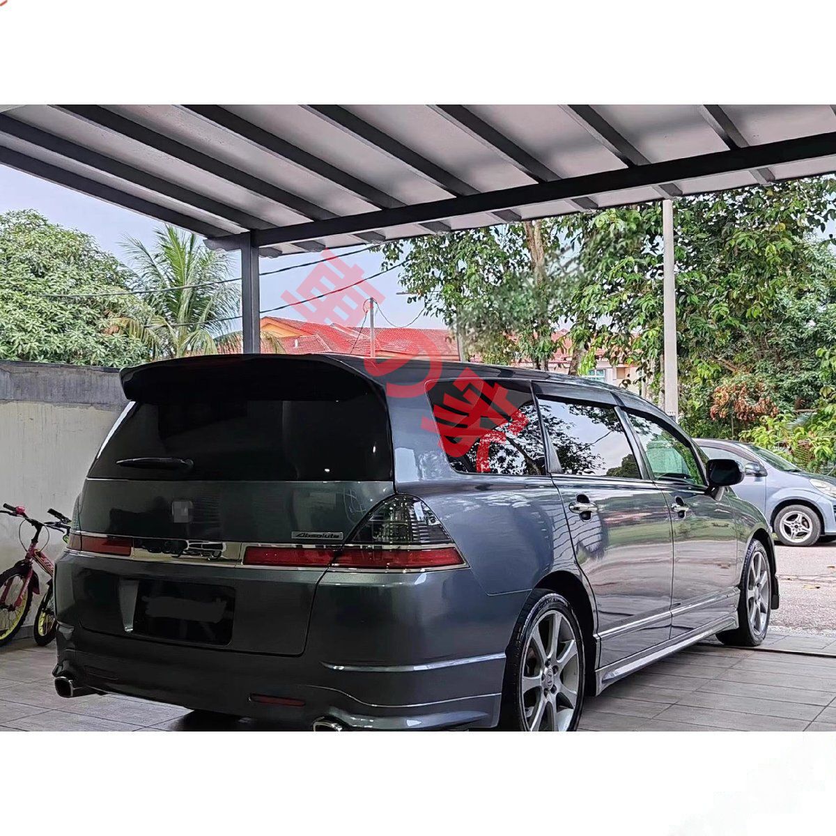 ホンダ オデッセイ RB1 大型リアウイング ABS製 ブラック 未塗装 2005年～2008年対応