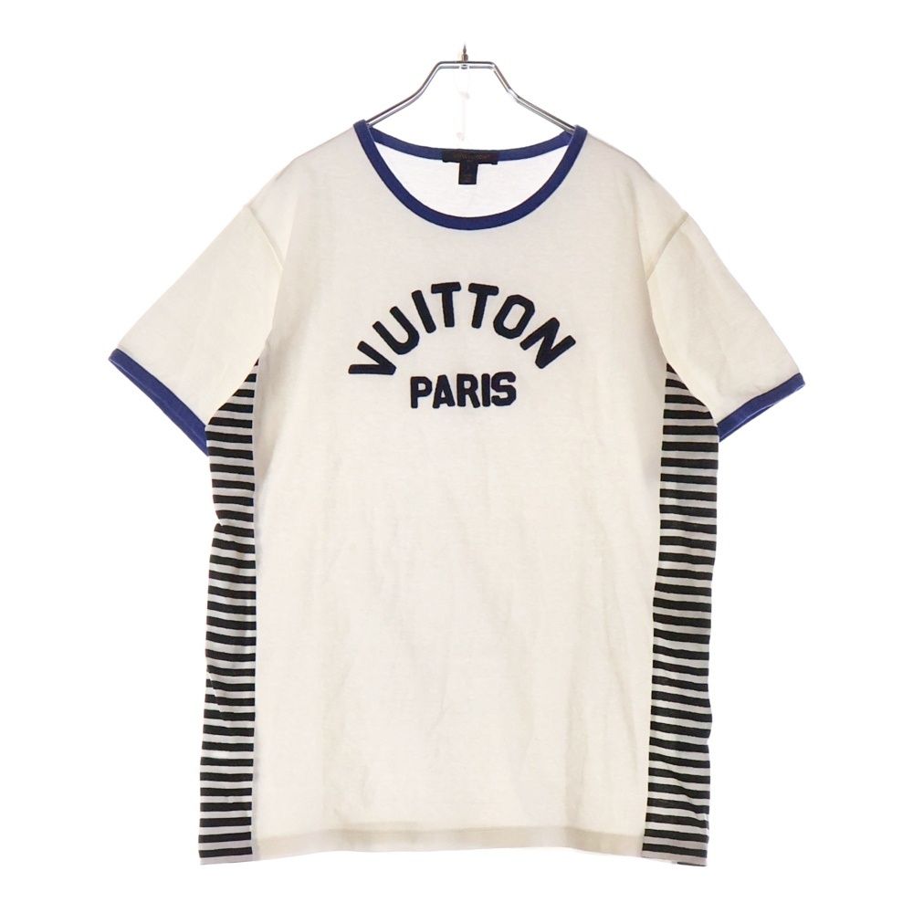 LOUIS VUITTON ロゴパターン Tシャツ M LOUIS VUITTON(ルイヴィトン) マルチロゴ モノグラム フラワー