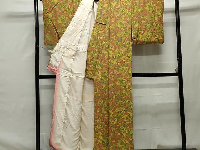 平和屋着物□上質な小紋 更紗飛鳥枝花文 正絹 逸品 CAAR7331yk - メルカリ 