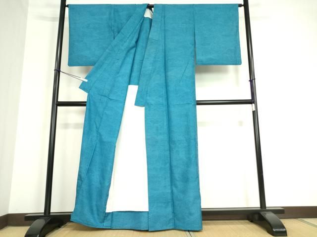 平和屋着物▽本場大島紬 単衣 亀甲花文 140亀甲 正絹 逸品 DAAV5207az  