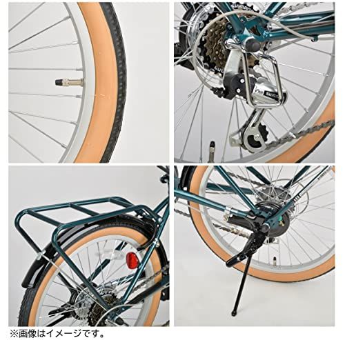  キャプテンスタッグ 20インチ 折りたたみ自転車 FDB 206 CSグリーン YG 1434 ロープ その他 アウトドアシューズ