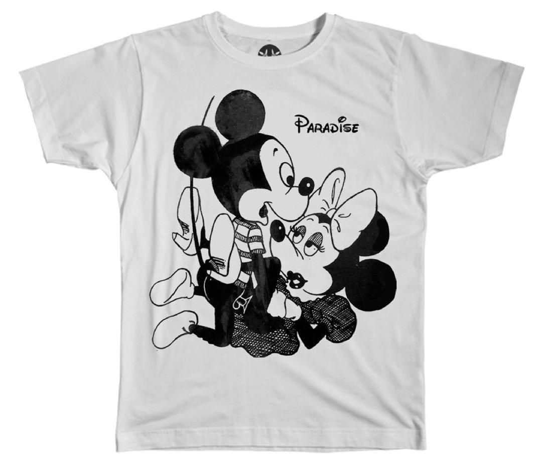 パラダイス Paradise3 Tシャツ XL Mickey u0026 Vivienne ホワイト