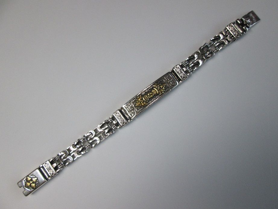 ブレスレット ヴィンテージ 金剛杵 ヴァジュラ チェーン シルバー 925 bs188-4.jpg