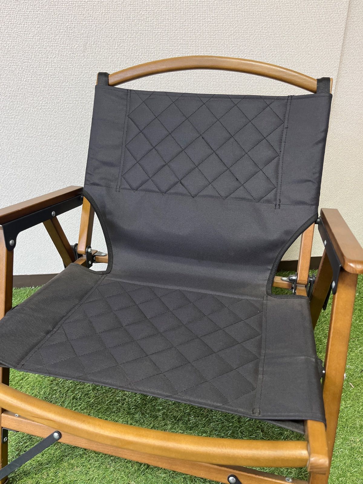 QUICK CAMP 一人掛けウッドローチェア ブラック 一人掛け ウッドローチェア ｜商品｜QUICKCAMP(クイックキャンプ