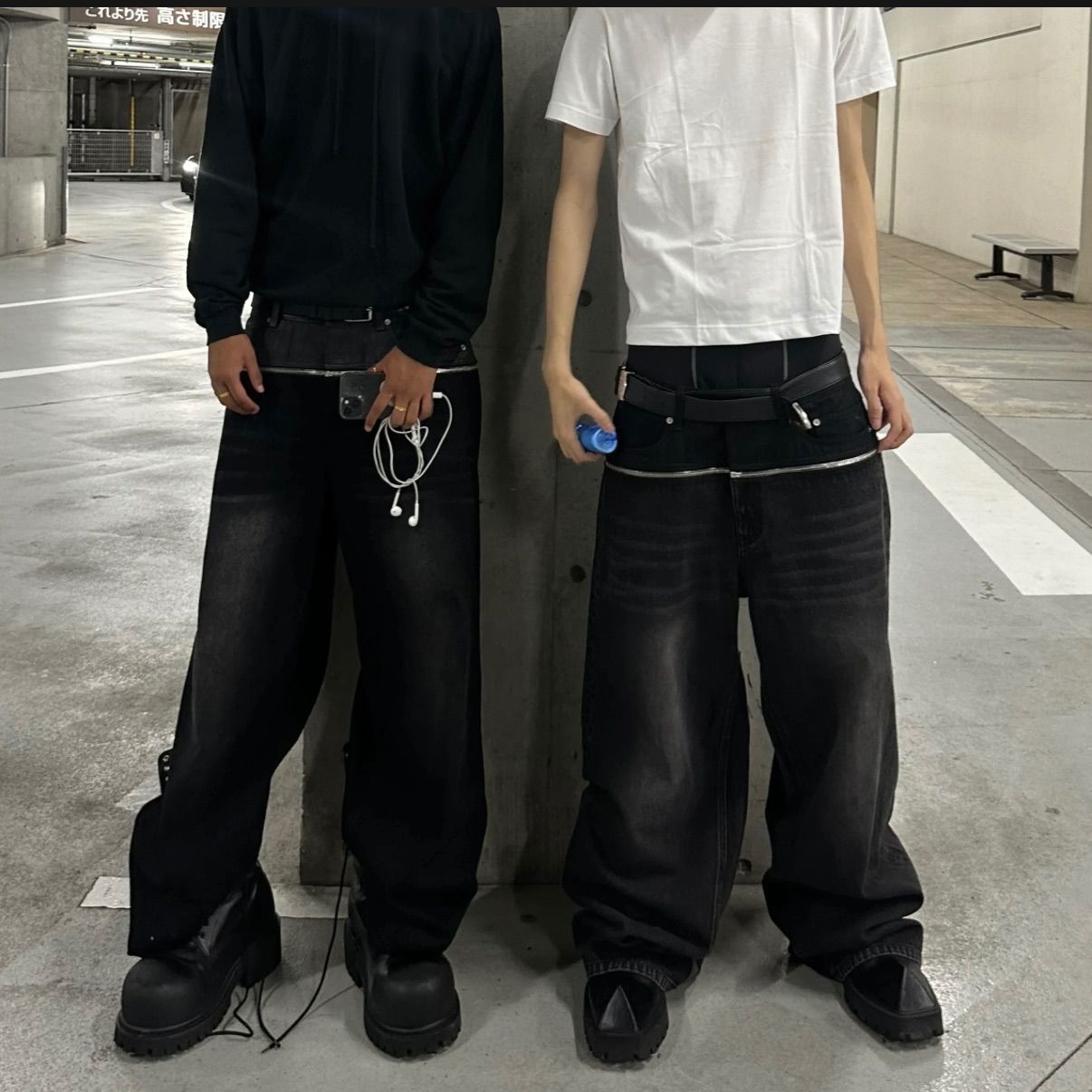 GOAR archive デニム m GOAR.ARCHIVE ZIPPER WAIST DENIM - メルカリ