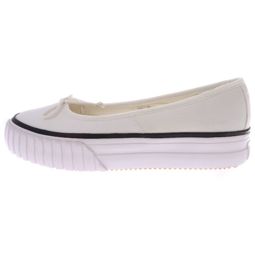 MM6 Maison Margiela (エムエムシックスメゾンマルジェラ) 20SS バレリーナ ローカットスニーカー ホワイト レディース S59WZ0024