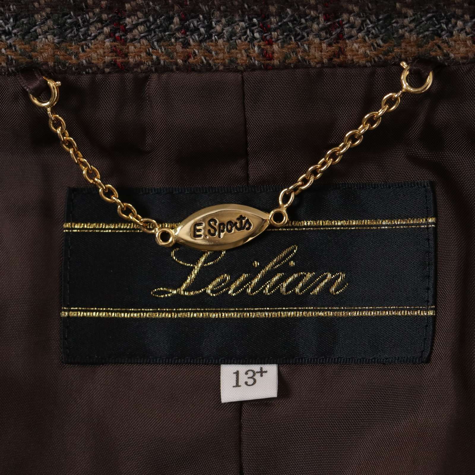 Leilian レリアン プラスハウス 秋冬☆ チェック柄 ウール