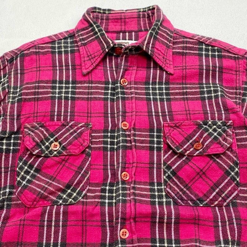 60's～70's MONTGOMERY WARDヘビーネルシャツ Mサイズ