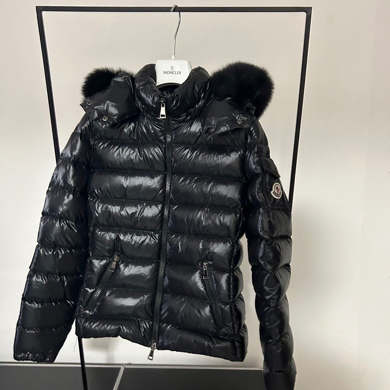 モンクレール MONCLER☆BADYFUR☆ブラック☆リアルフォックスファー 