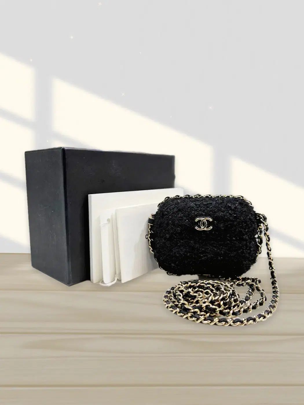 Chanel シャネル Airpods ケース ツイード チェーン クロスバッグ 版 AP2207