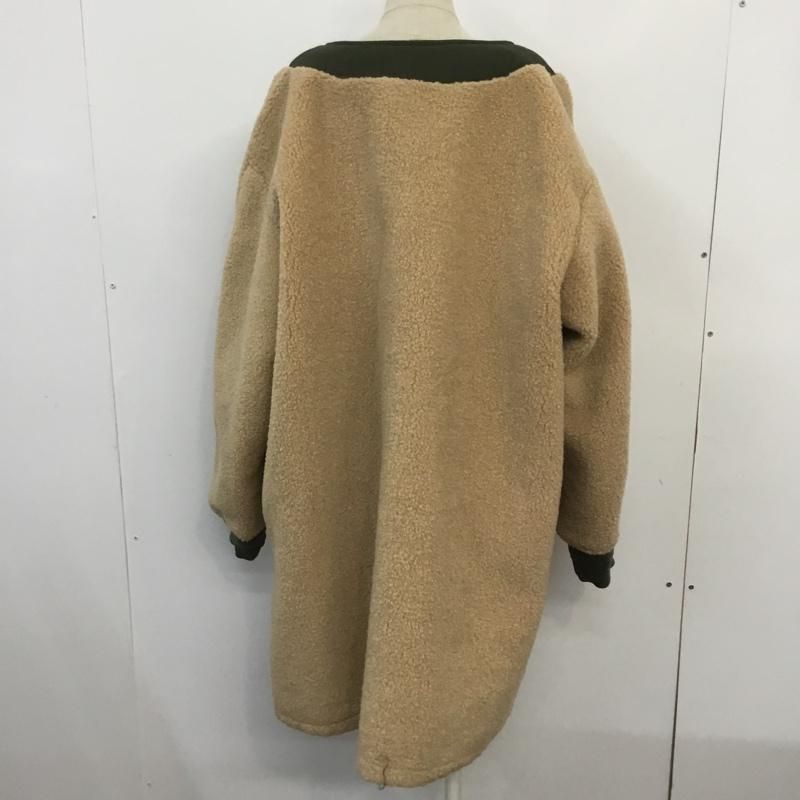 JEANASIS - 今期 ミリタリーリバーシブルボアコート JEANASIS ジーナシス コート ミリタリー リバーシブル ボア ノーカラー