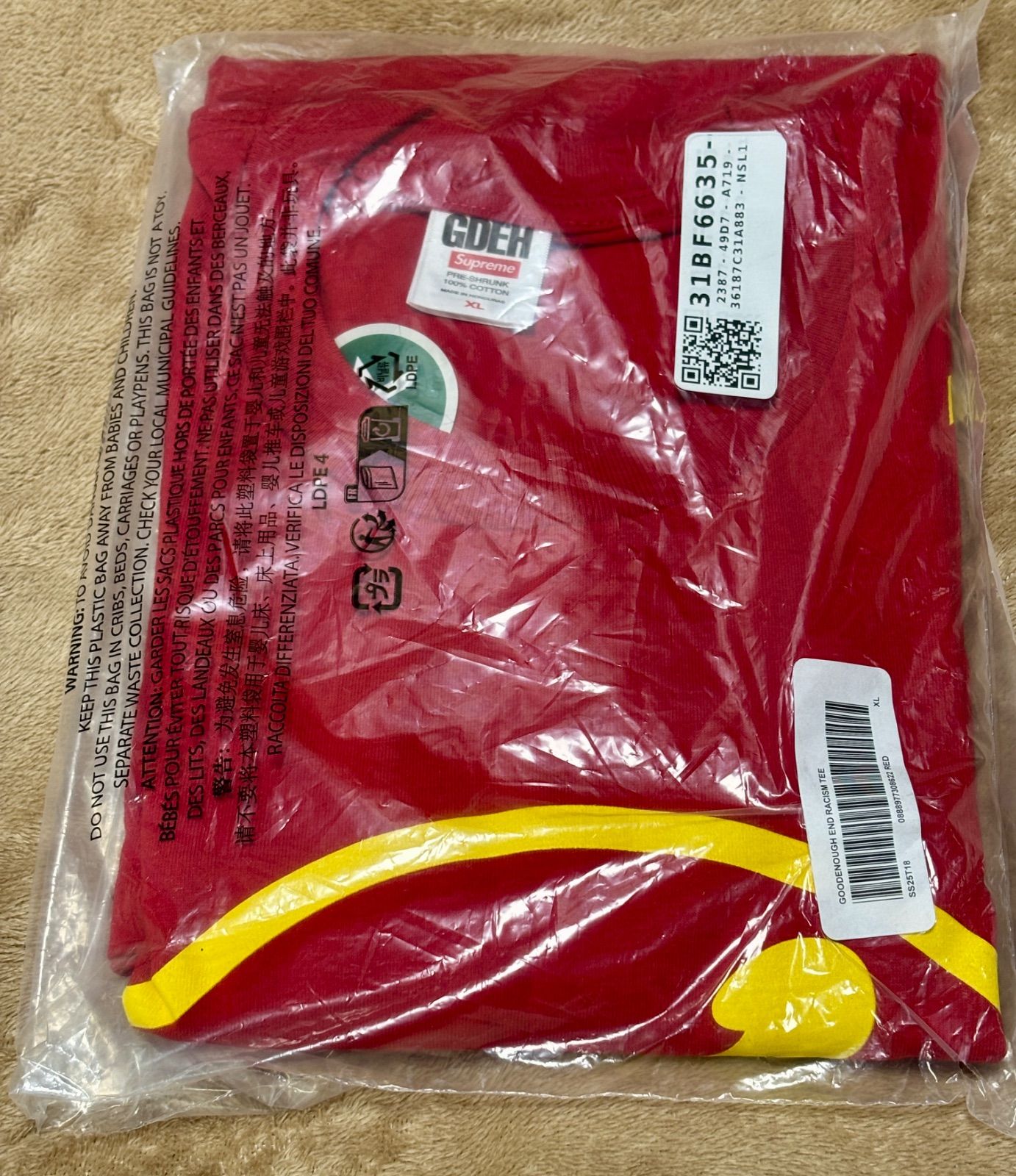希少サイズ‼️Supreme x GOODENOUGH End Racism Tee 
