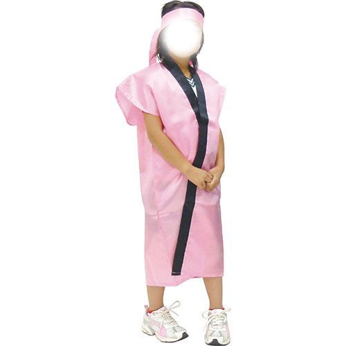 10個セット ARTEC サテンロングハッピ 桃 L ハチマキ付 ATC1151X10