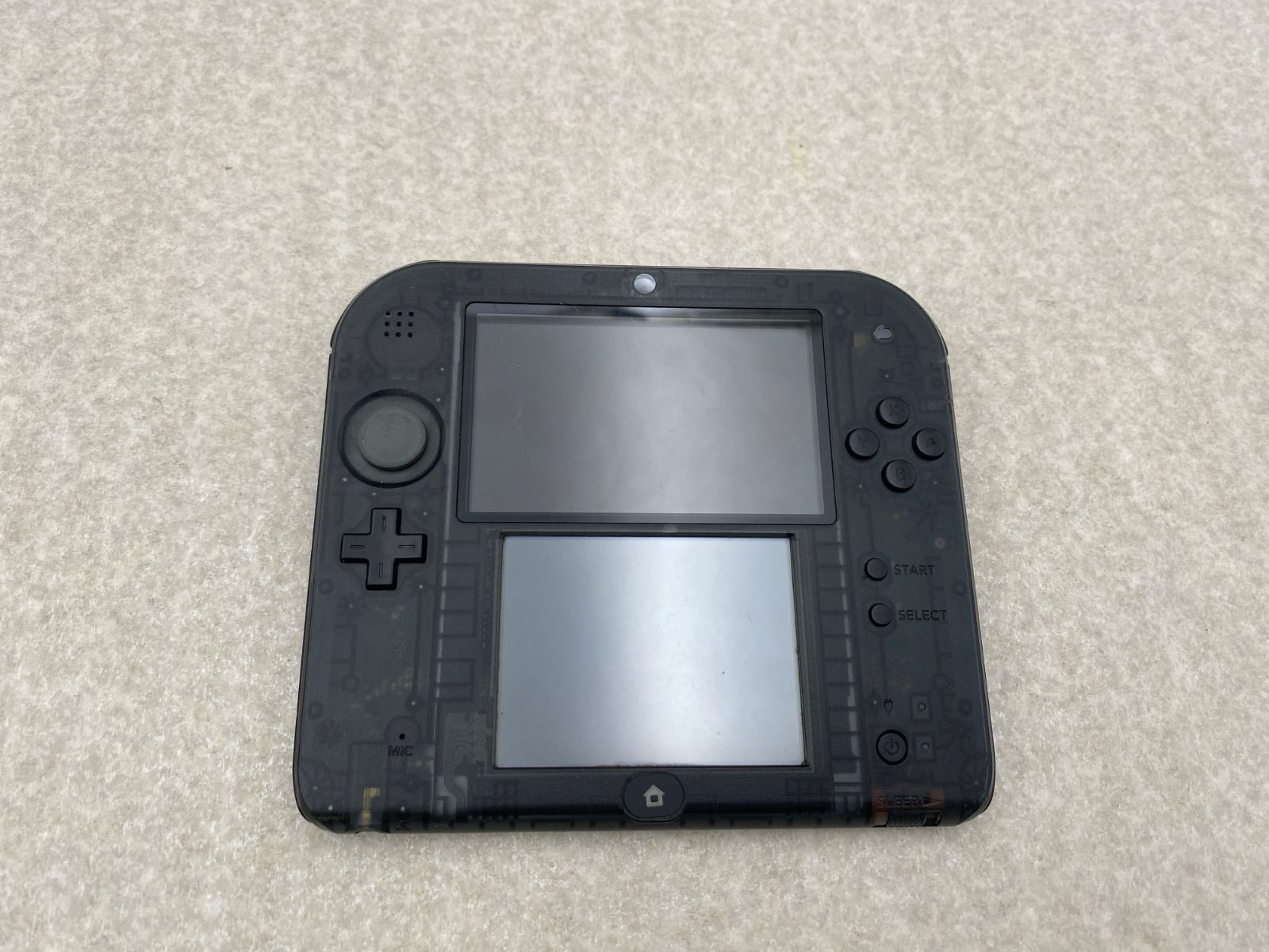 ニンテンドー2DS クリアブラック 本体のみ ジャンク品 - メルカリ