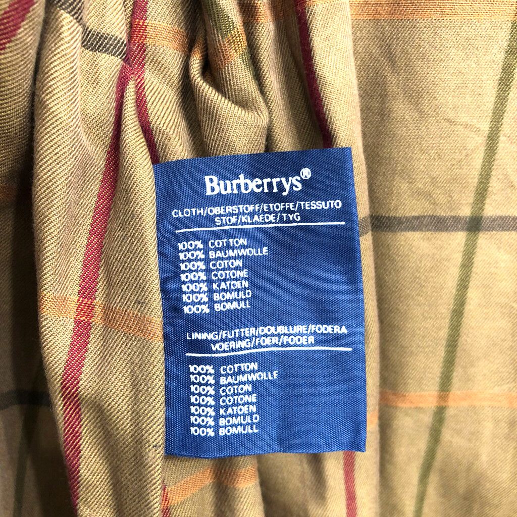 B品】 90年代 イングランド製 Burberrys バーバリーズ トレンチ
