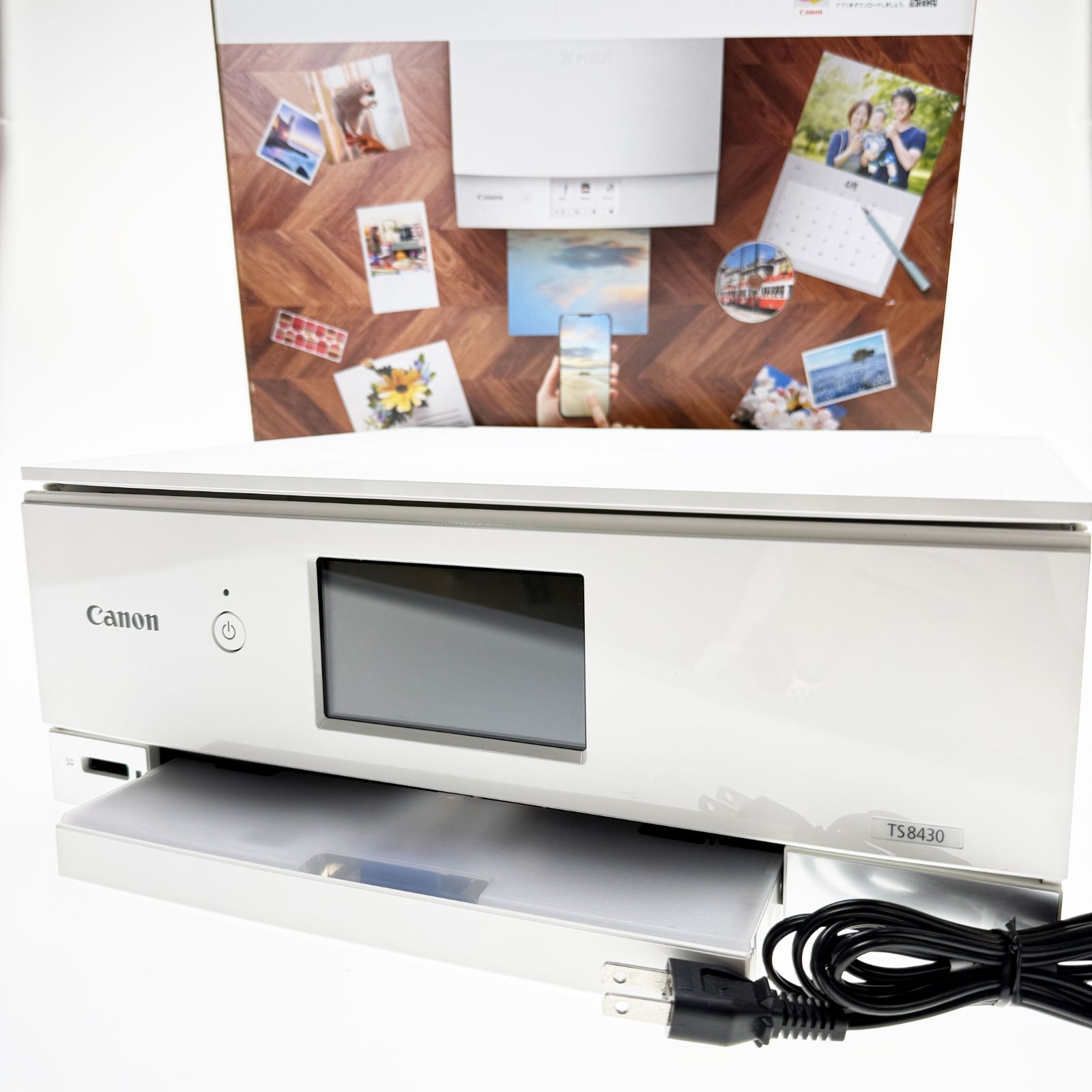 【ほぼ新品】Canon TS8430 インクジェットプリンター ホワイト TS8430（ホワイト）】キヤノン インクジェット プリンター 複合