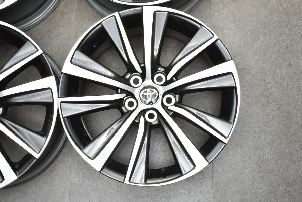 トヨタ 80 ハリアー G 純正 18in 7J +35 PCD114.3 新車外し品】トヨタ 80 ハリアー G 純正 18in 7J +35 PCD114.3 4