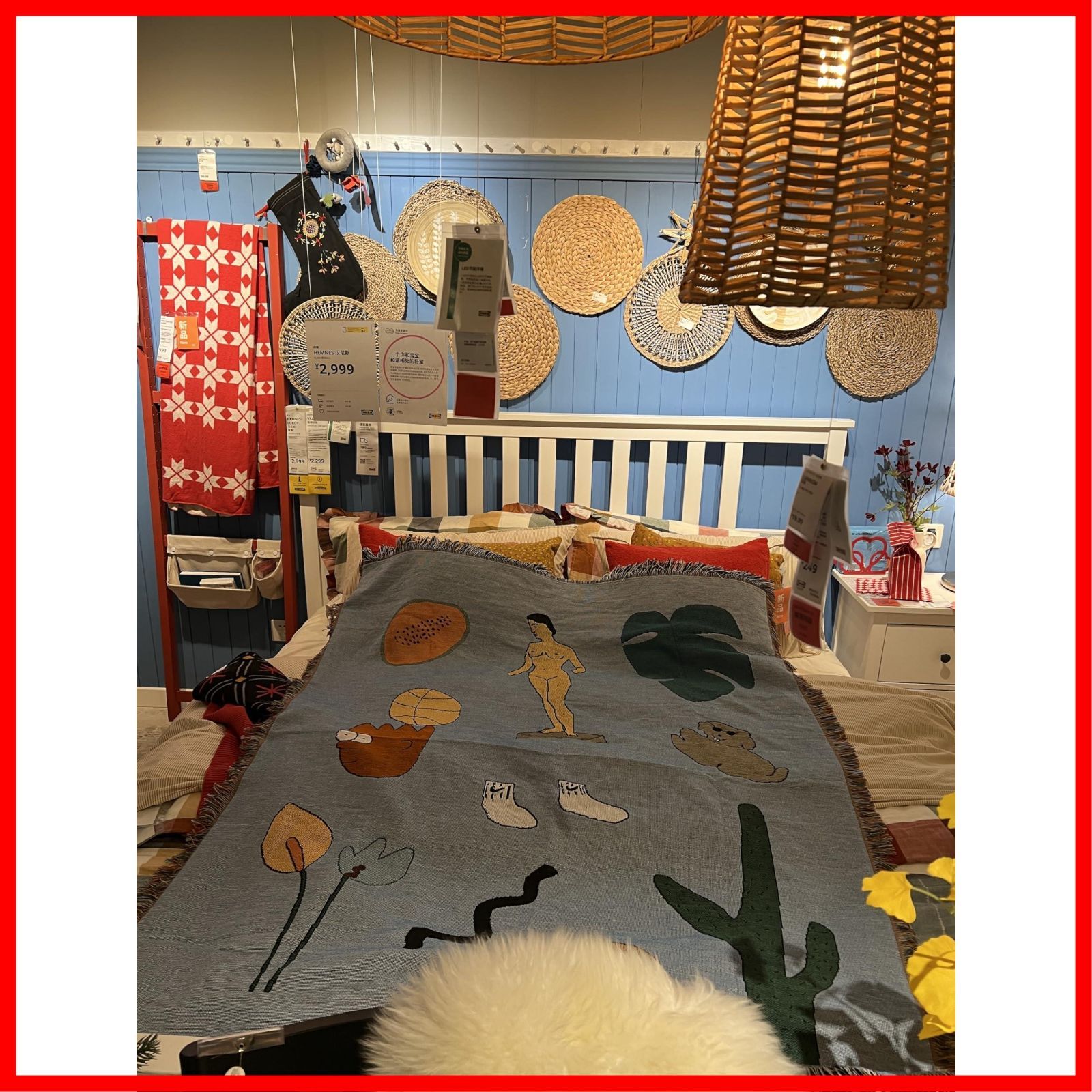 新着商品 面白い 柄 ビーエフジーエフ ブランケット ひざ掛け ライフスタイル 観葉植物柄 ラグ スローケット ソファカバー おしゃれブルー130X160cm WWW_KANDAIZUMI_COM