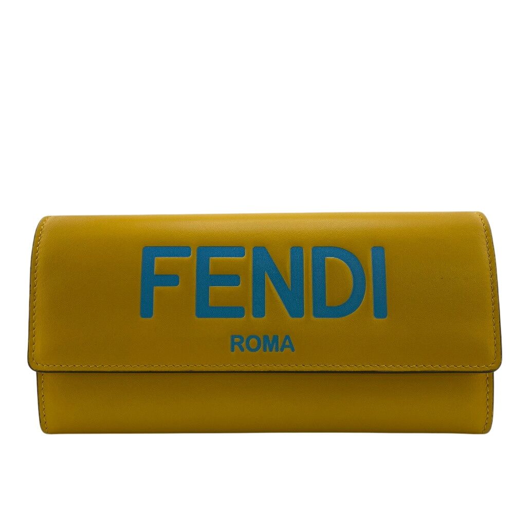 フェンディ FENDI 長財布 FFロゴエンボス コンチネンタル 8M0251 イエロー