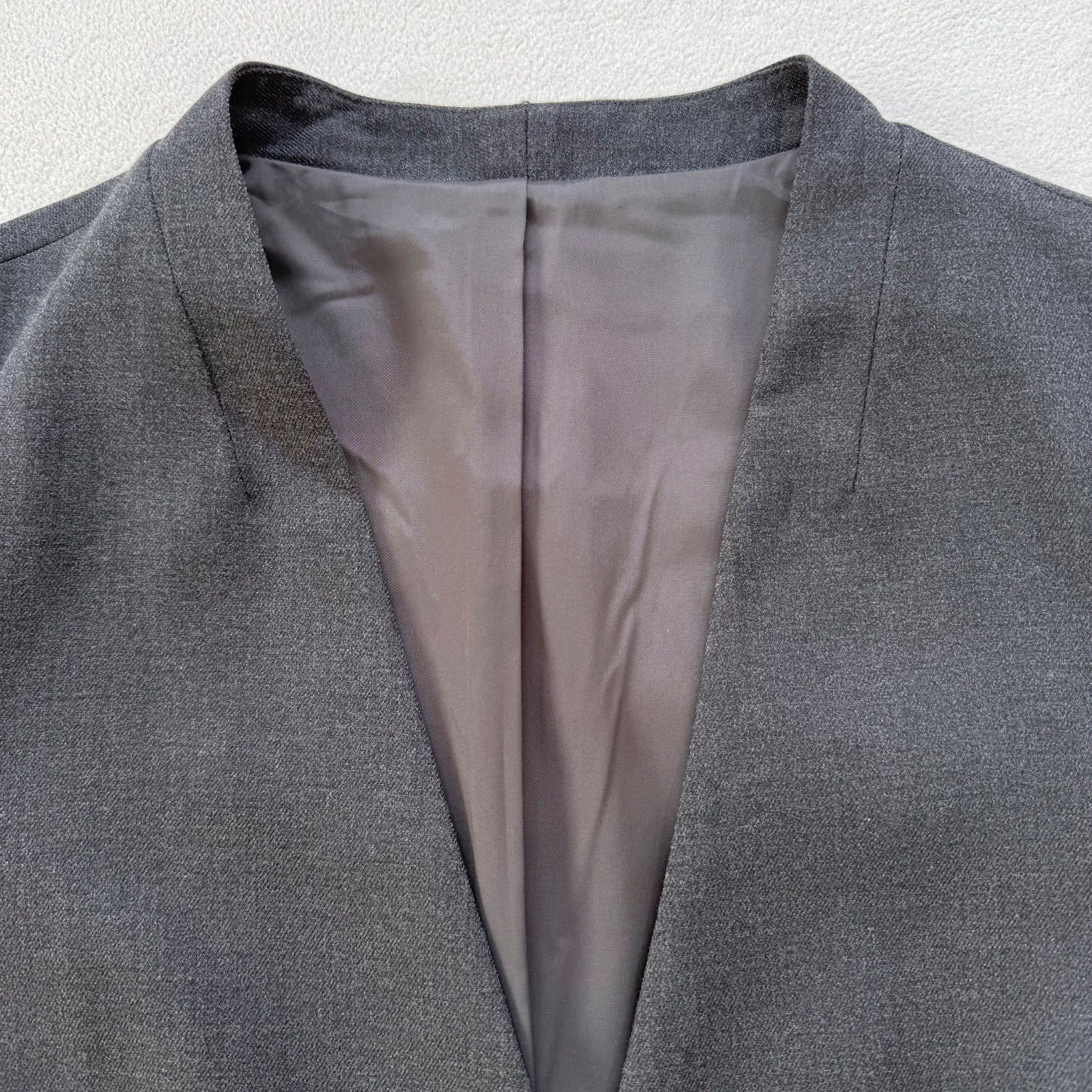 極美品・洗える・L✨グローバルワーク ノーカラー パンツ スーツ