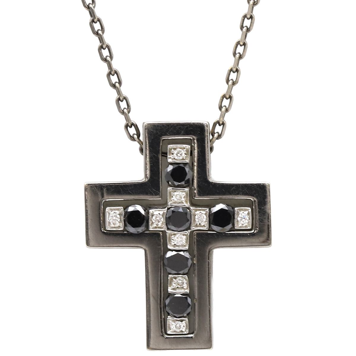 十字架ダイヤネックレス K18YG 刻印　ダミアーニ風 DAMIANI 【新品同様】ダミアーニ ベルエポック ネックレス XS