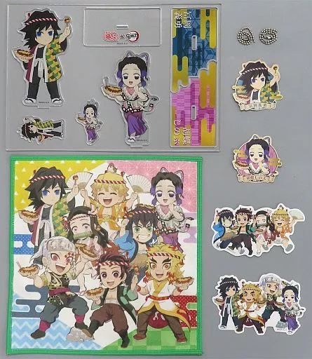 中古雑貨 集合 義勇＆しのぶセット 「築地銀だこ×鬼滅の刃」 受注生産