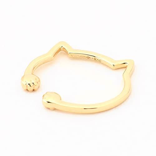 最短当日配送。 VAヴァンドーム青山 K10イエローゴールド ネコイヤーカフ Me-Cats寄付対象商品 GJVE0342H YG