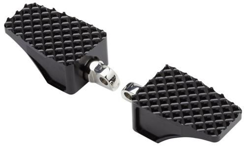 BILLET COUNTY パッセンジャーフットペグ ブラック