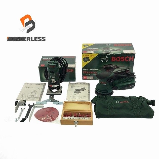 セット BOSCH ボッシュ 吸じんランダムアクションサンダー PEX220A|N パワートリマー PMR500 DIY 木材加工 研磨 116114