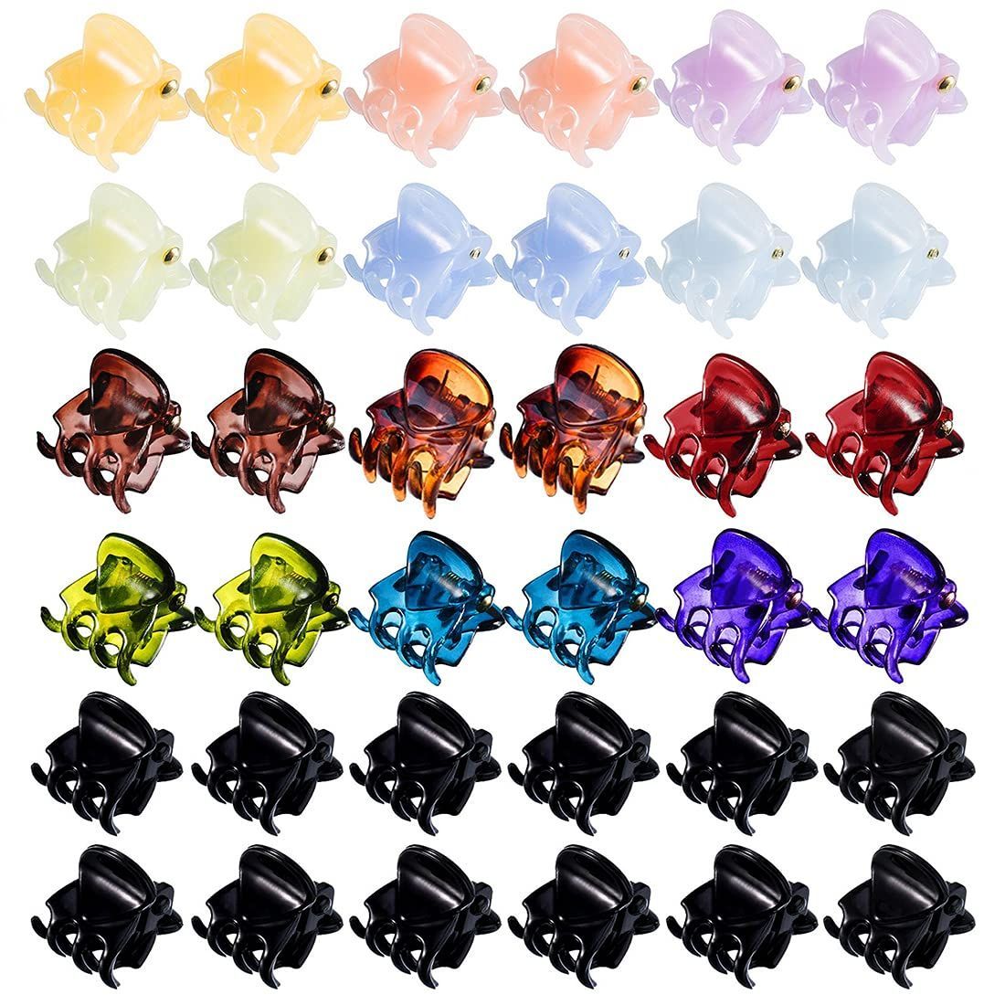 セット ヘアクリップセット バンスクリップ 前髪クリップ ミニ シンプルなヘア