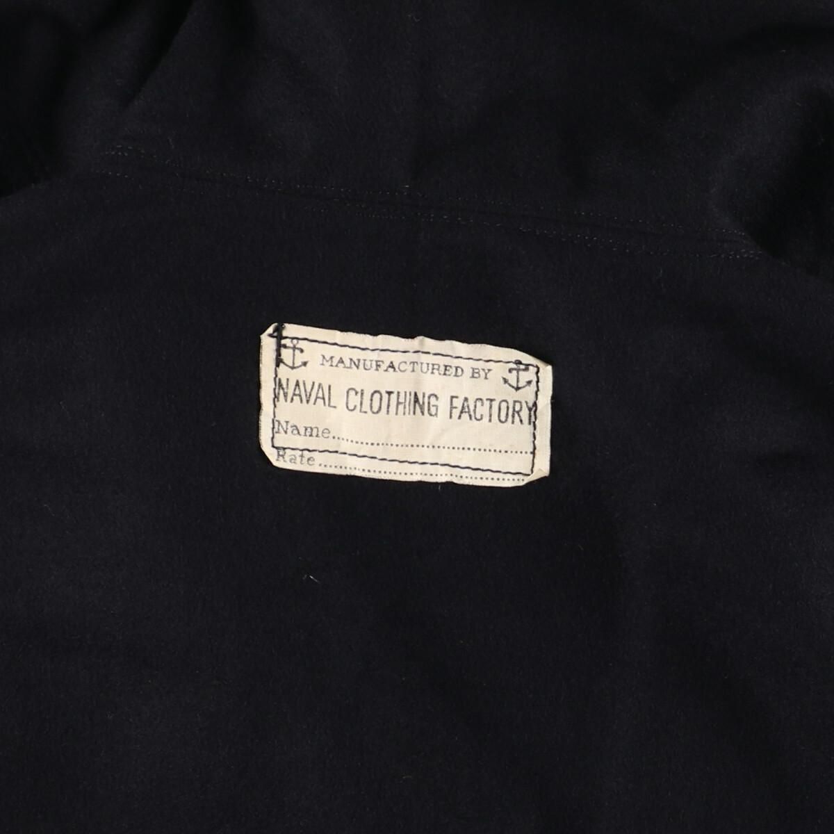 64cm商品名～50年代 NAVAL CLOTHING FACTORY 米軍実品 U.S.NAVY ウール セーラーシャツ レディースM ヴィンテージ /eaa203241