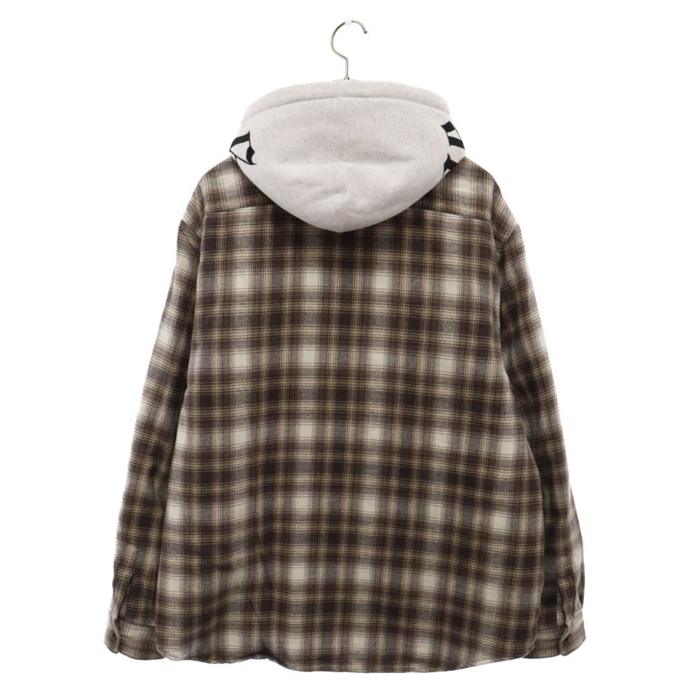 SUPREME (シュプリーム) Hooded Flannel Zip Up Shirt フーデット