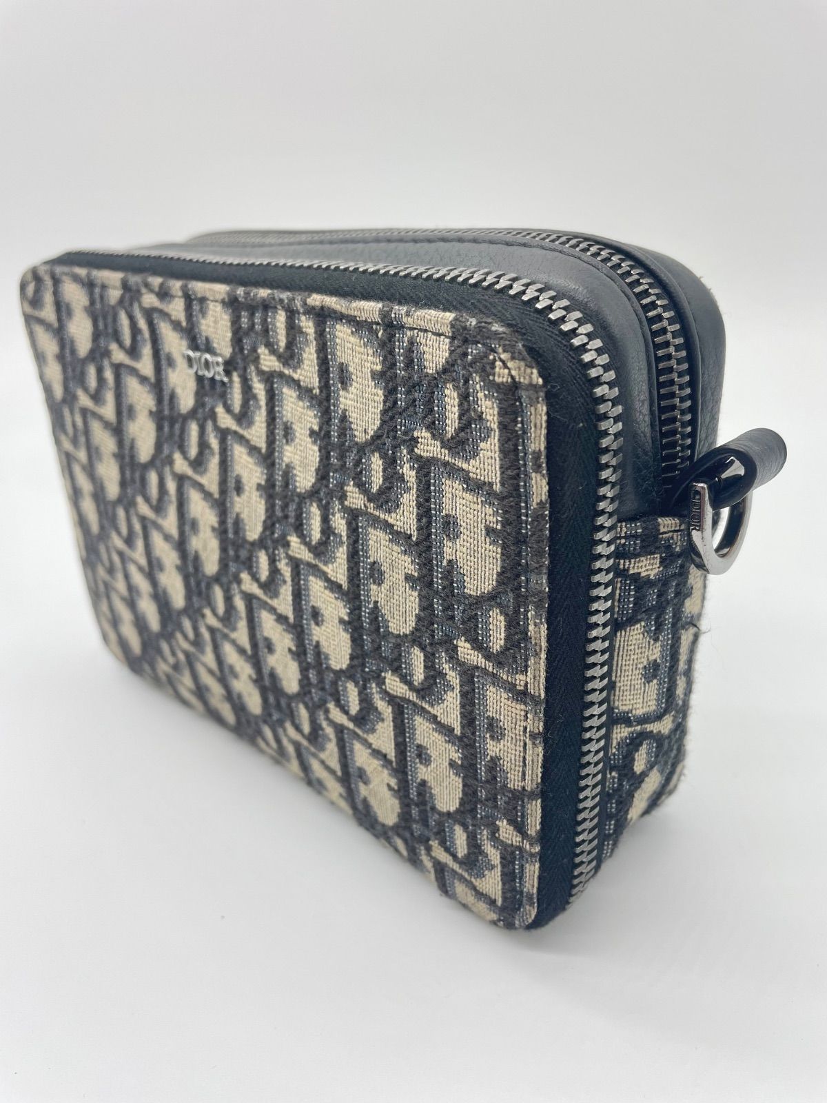 美品✨ Dior ディオール オブリーク ジャカード ジップポーチ DIOR