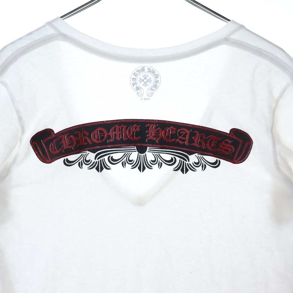 Chrome Hearts - クロムハーツ ホースシュー スクロールラベル プリント 半袖Tシャツ M CHROME HEARTS クロムハーツ（原本無） 国内正規品 ホースシュー
