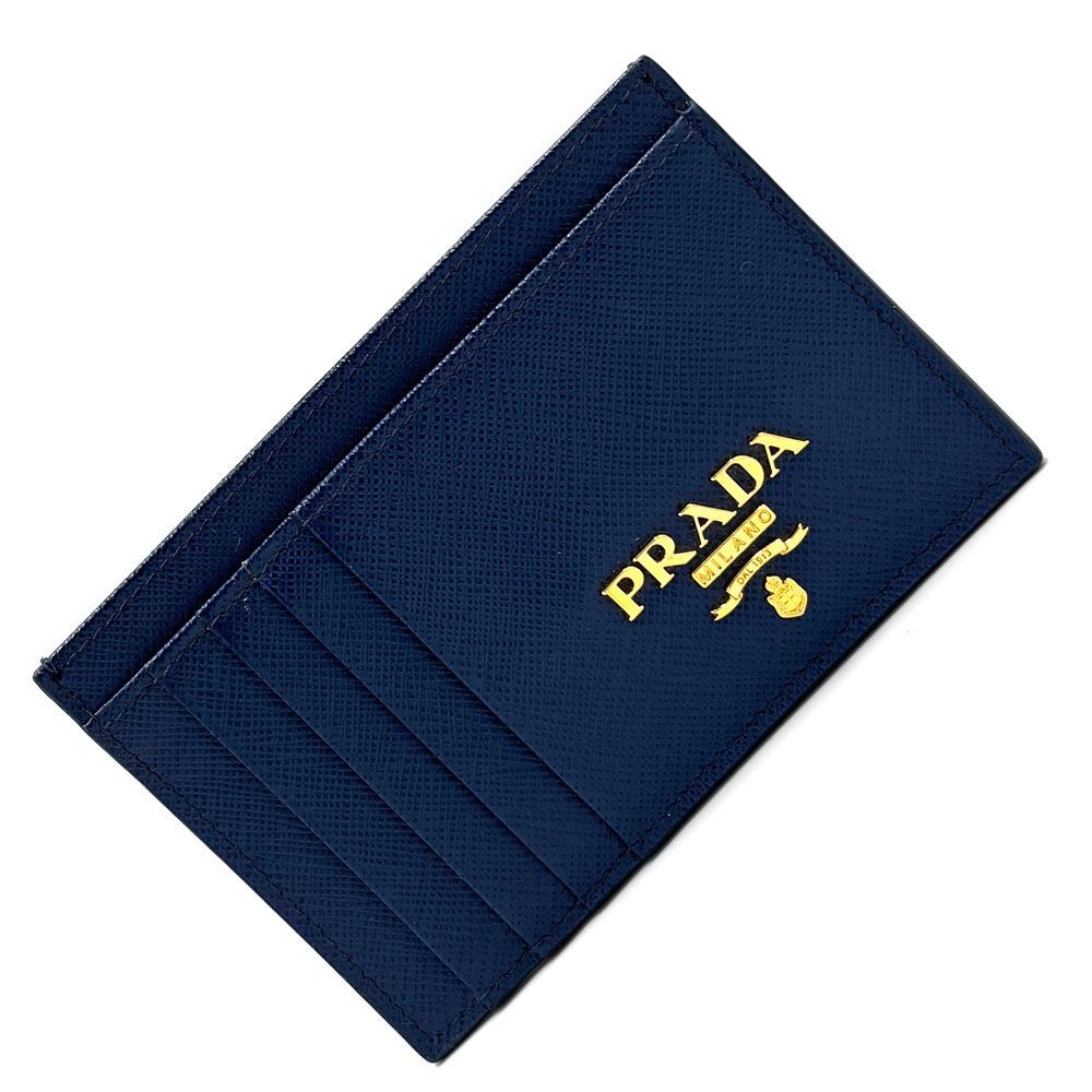 PRADA サフィアーノレザー 名刺入れ ネイビー プラダ PRADA サフィアーノ カードケース 1MC053 ブルー レザー