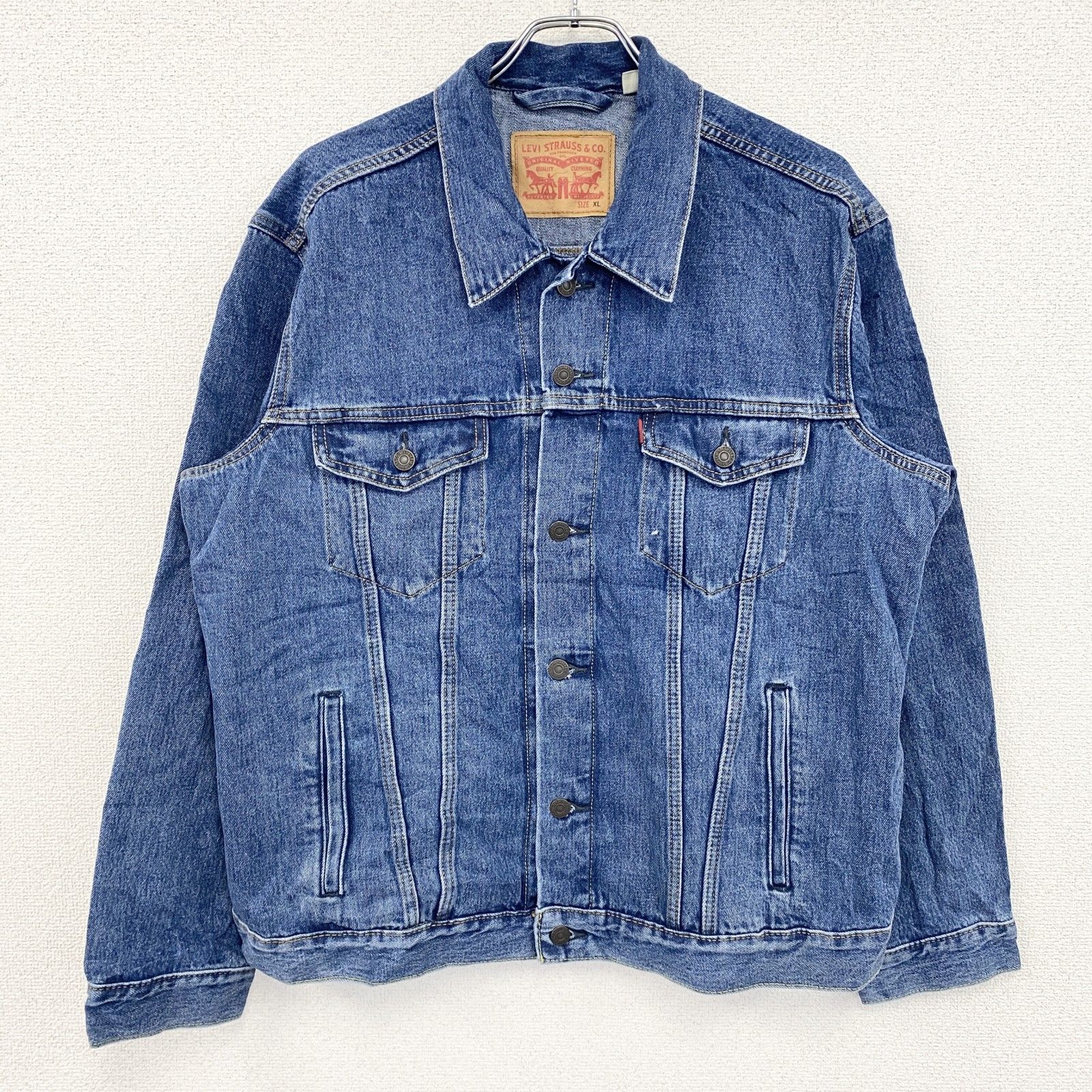 古着 Levi’ｓ リーバイス 4thタイプ デニムジャケット Gジャン 青 ブルー XLサイズ