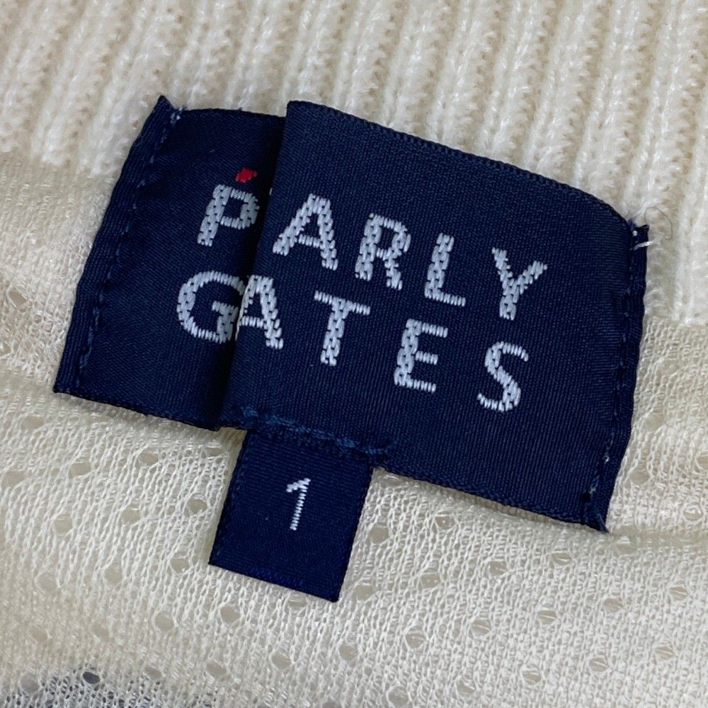 サイズ：1 PEARLY GATES パーリーゲイツ 裏メッシュニットジップ