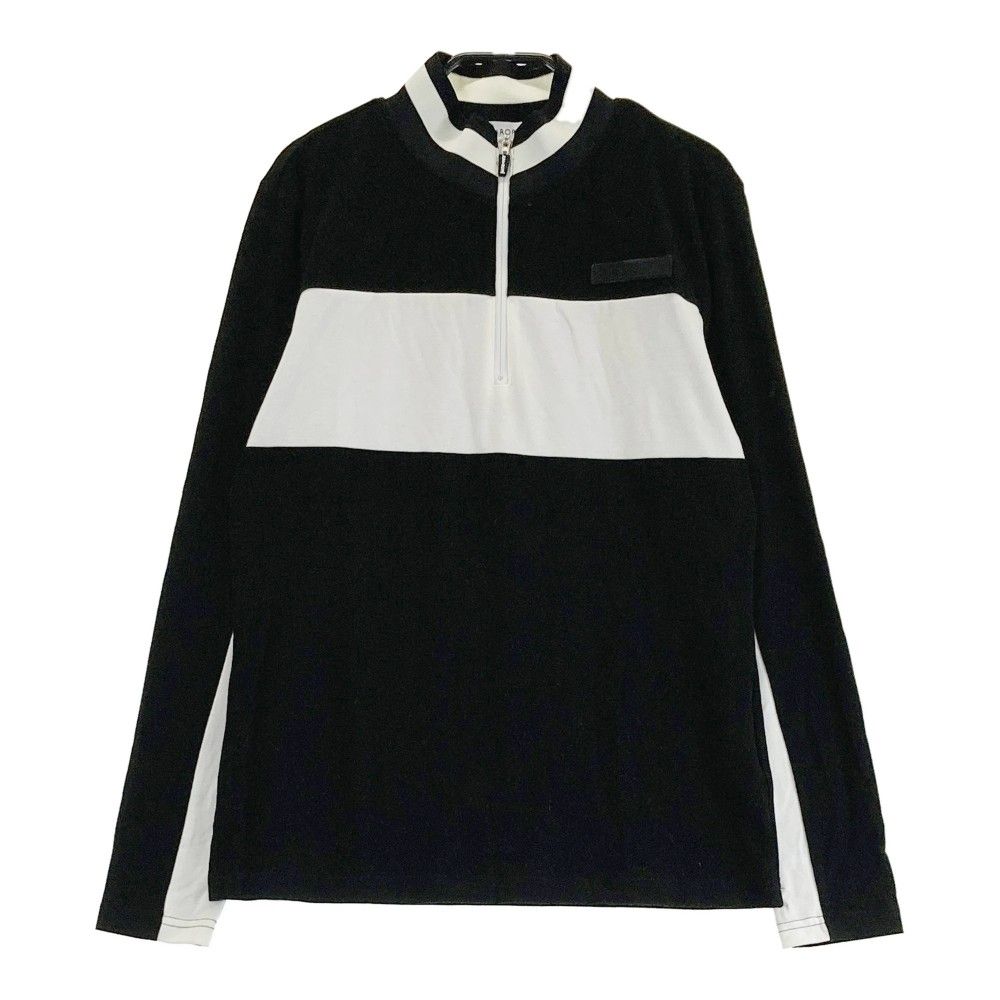 サイズ：M JUN&ROPE ジュン アンド ロペ  起毛 ハーフジップ 長袖Tシャツ  ブラック系 [240101427731] ゴルフウェア レディース ストスト サイズ：M JUN&ROPE ジュン アンド ロペ 起毛 ハーフジップ 長袖