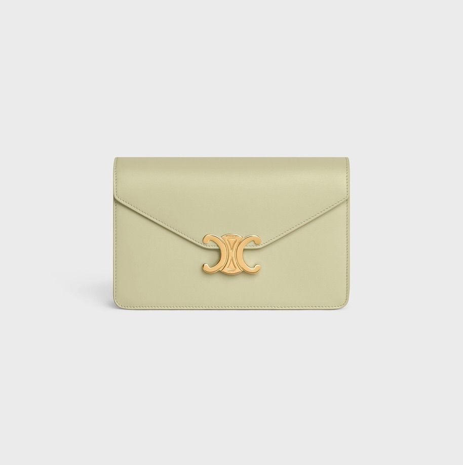 【上品なくすみグリーン】CELINE チェーンウォレット マーゴ 新品 CELINE セリーヌ チェーンウォレット マーゴ グリーン