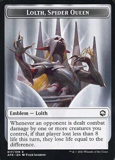 mtg 蜘蛛の女王ロルス アンパサンド プロモ foil afr 蜘蛛の女王、ロルス - Adventures in the Forgotten Realms