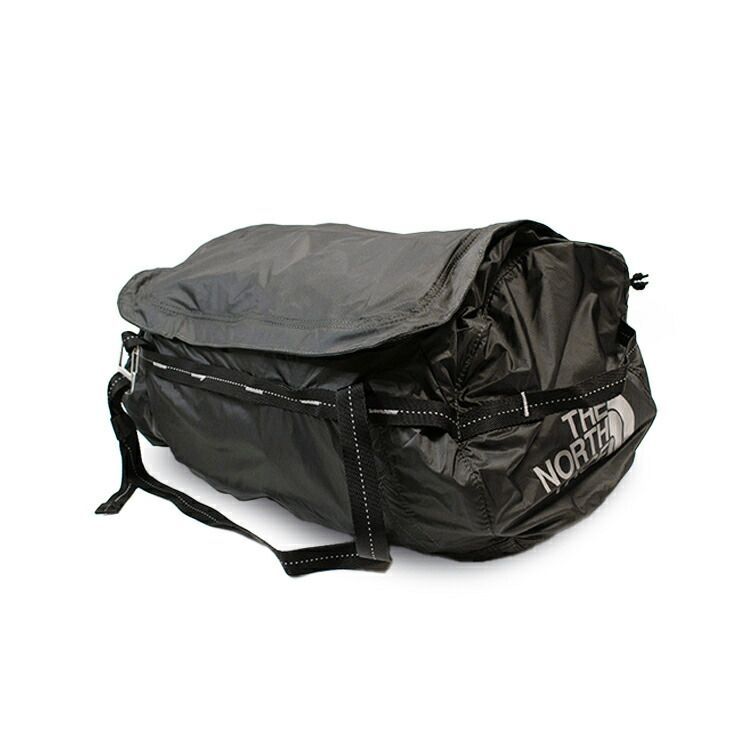 ザ ノース フェイス FLYWEIGHT DUFFEL ボストンバッグ グレー|ブラック THE NORTH FACE ノースフェイス ダッフルバッグ フライウェイト 折りたたみ コンパクト 軽量 アウトドア